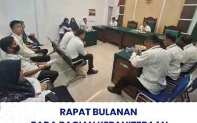 Rapat Bulanan pada bagian Kepaniteraan