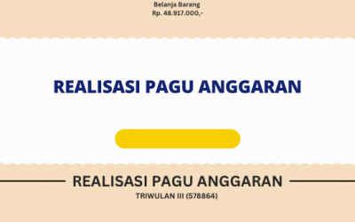 Realisasi Pagu Anggaran Triwulan III