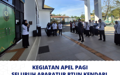 Kegiatan Apel Pagi Seluruh Aparatur PTUN Kendari