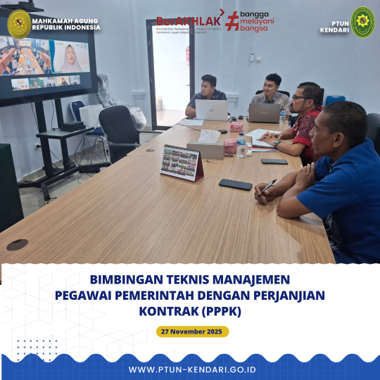 Bimbingan Teknis Manajemen Pegawai Pemerintah Dengan Perjanjian Kontrak (PPPK)
