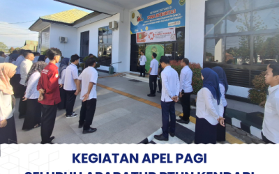 KEGIATAN  APEL PAGI SELURUH APARATUR PTUN KENDARI