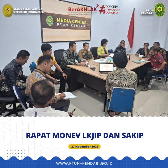 Rapat Monev LKJIP dan SAKIP