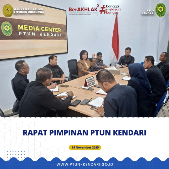 Rapat Pimpinan PTUN Kendari