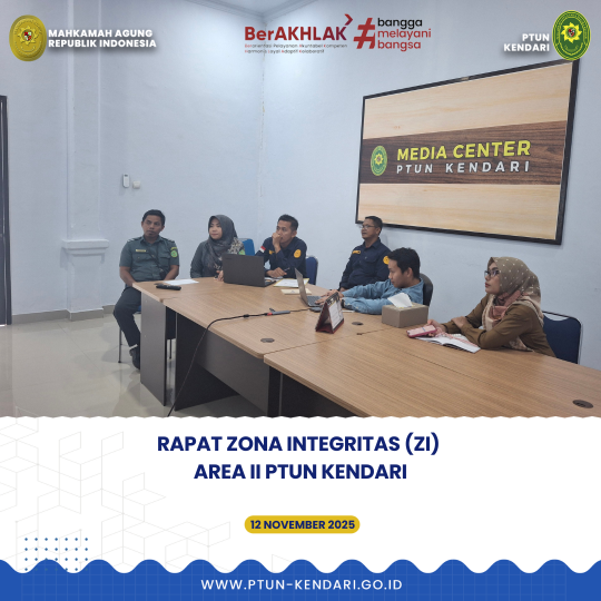 Rapat Zona Integriras Area II di PTUN Kendari