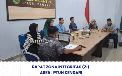 Rapat Zona Integriras Area I di PTUN Kendari