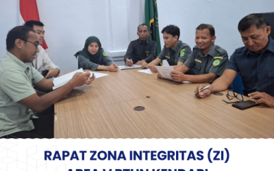Rapat Zona Integriras (ZI) Area V PTUN Kendari