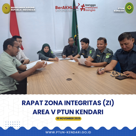 Rapat Zona Integriras (ZI) Area V PTUN Kendari