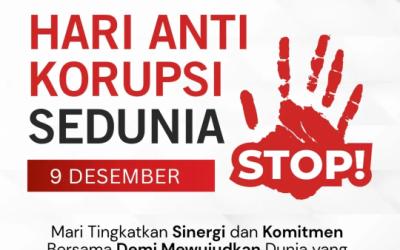 Keluarga Besar PTUN Kendari Mengucapkan:Selamat Memperingati Hari Anti-Korupsi Sedunia 9 Desember 2025. “Mari Tingkatkan Sinergi dan Komitmen Bersama Demi Mewujudkan Dunia yang Bebas dari Korupsi”.