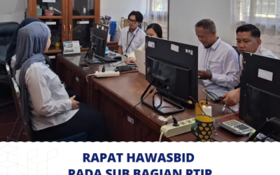 Rapat Hawasbid Pada Sub Bagian PTIP
