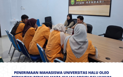 Penerimaan Mahasiswa Universitas Halu Oleo Berkaitan Dengan Mata Kuliah Sosiologi Hukum