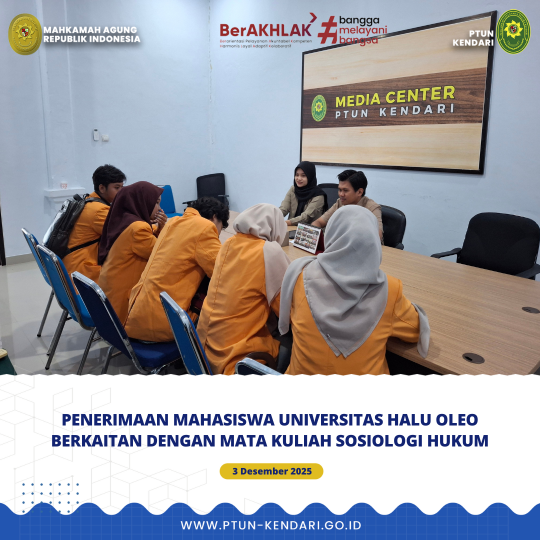 Penerimaan Mahasiswa Universitas Halu Oleo Berkaitan Dengan Mata Kuliah Sosiologi Hukum