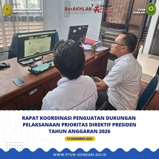 Rapat Koordinasi Penguatan Dukungan Pelaksanaan Prioritas Direktif Presiden Tahun Anggaran 2026