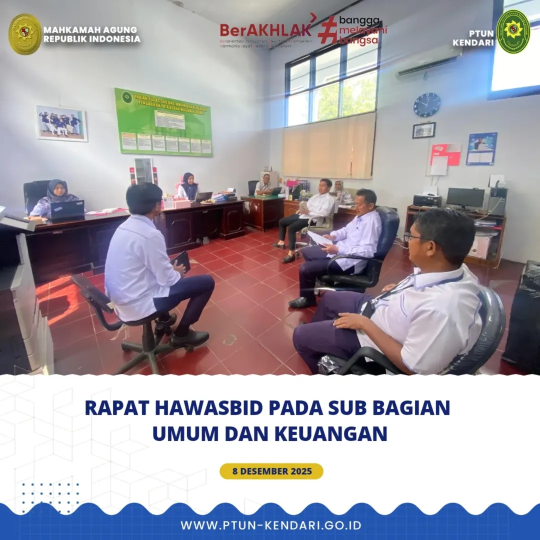 Rapat Hawasbid Pada Sub Bagian Umum dan Keuangan