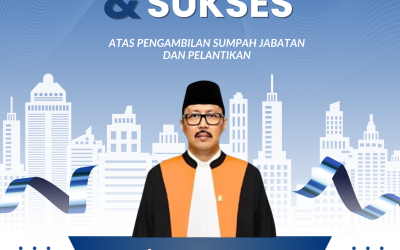 Pengambilan Sumpah Jabatan dan Pelantikan Y.M. Prof. Dr. Yanto, S.H., M.H. Sebagai Ketua Muda Pengawasan Mahkamah Agung Republik Indonesia.