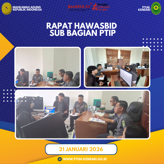 Rapat Hawasbid Sub Bagian PTIP