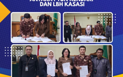 Penandatanganan Memorandum Of Understanding (MOU) antara Pengadilan Tata Usaha Negara Kendari dengan Pos Bantuan Hukum LBH Kasasi dalam Pelayanan Pos Bantuan Hukum (POSBAKUM) tahun anggaran 2026