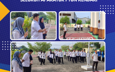 Kegiatan Apel Pagi Seluruh Aparatur PTUN Kendari