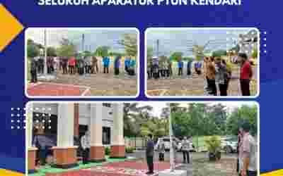 Kegiatan Apel Sore Seluruh Aparatur Pengadilan Tata Usaha Negara Kendari