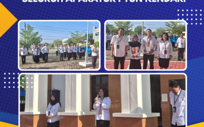 Kegiatan Apel Pagi Seluruh Aparatur PTUN Kendari