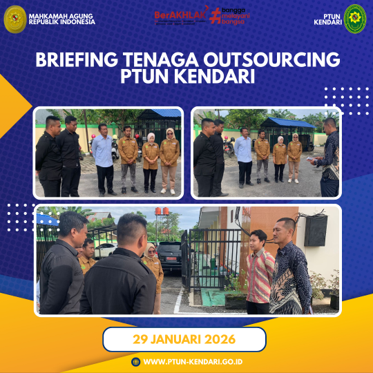Briefing Tenaga Outsourcing PTUN Kendari