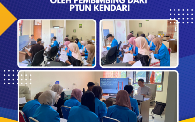 Pembinaan Mahasiswa/i magang oleh Pembimbing dari PTUN Kendari