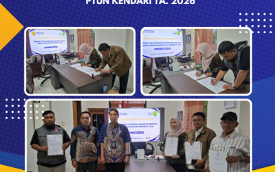 Penandatanganan Kontrak Jasa Konstruksi Lanjutan Renovasi Gedung Kantor PTUN Kendari Ta. 2026