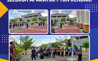 Kegiatan Apel Sore seluruh Aparatur PTUN Kendari