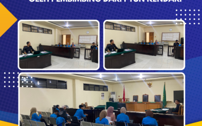 Pembinaan Mahasiswa/i magang oleh Pembimbing dari PTUN Kendari