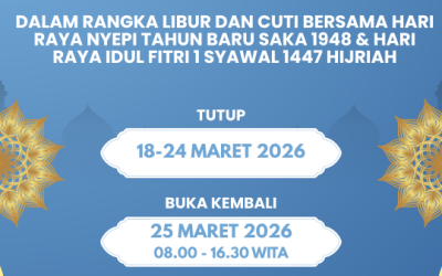 PENGUMUMAN TUTUP LAYANAN