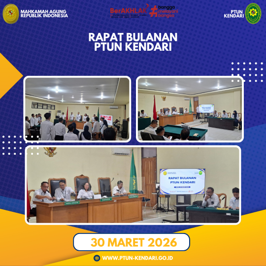Rapat Bulanan PTUN Kendari