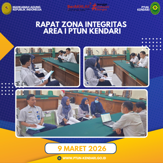Rapat Zona Integritas Area I PTUN Kendari