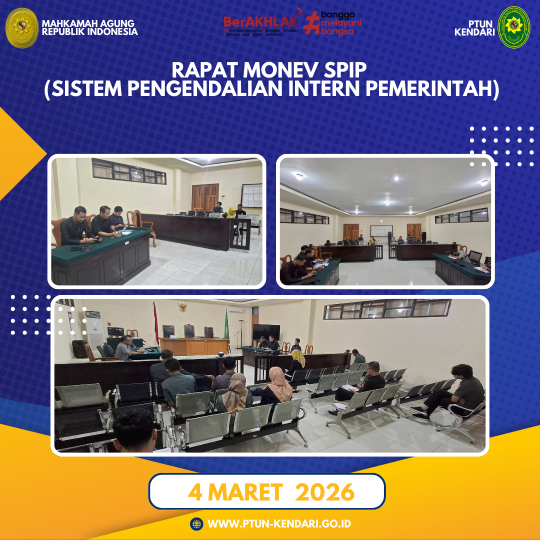 Rapat Monev SPIP (Sistem Pengendalian Intern Pemerintah)