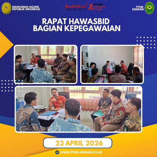 Rapat Hawasbid Bagian Kepegawaian