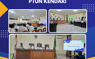 Rapat Bulanan PTUN Kendari