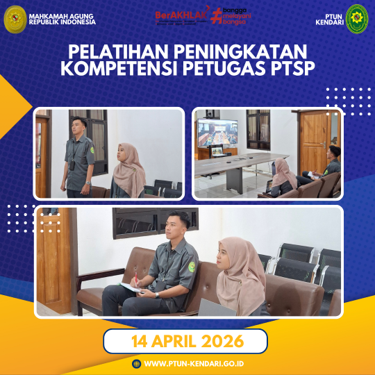 Pelatihan Peningkatan Kompetensi Petugas PTSP