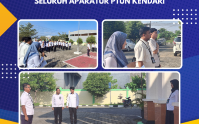 Kegiatan Apel Pagi Seluruh Aparatur PTUN Kenddari