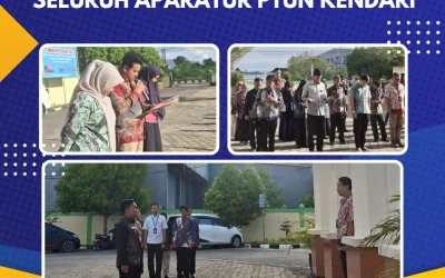 Kegiatan Apel Sore Seluruh Aparatur PTUN Kendari