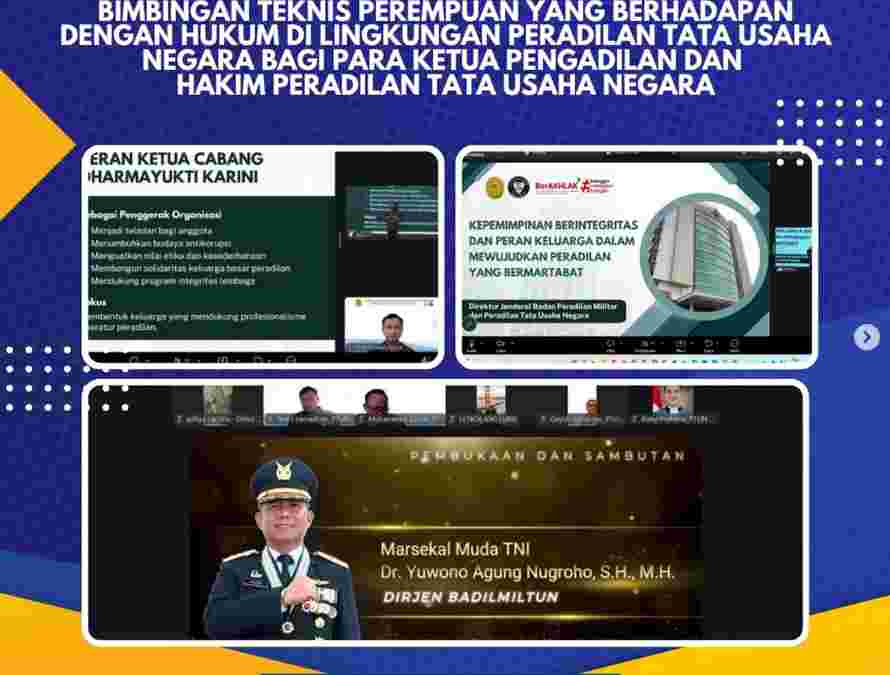 Bimbingan Teknis Perempuan Yang Berhadapan Dengan Hukum Di Lingkungan Peradilan Tata Usaha Negara