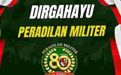 Keluarga Besar Pengadilan Tata Usaha Negara Kendari mengucapkan:Selamat Hari Ulang Tahun ke-80 Peradilan Militer”Peradilan Militer Tangguh, Integritas Teguh”