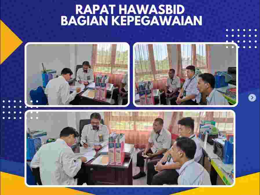 Rapat Hawasbid Bagian Kepegawaian, Organisasi dan Tata Laksana