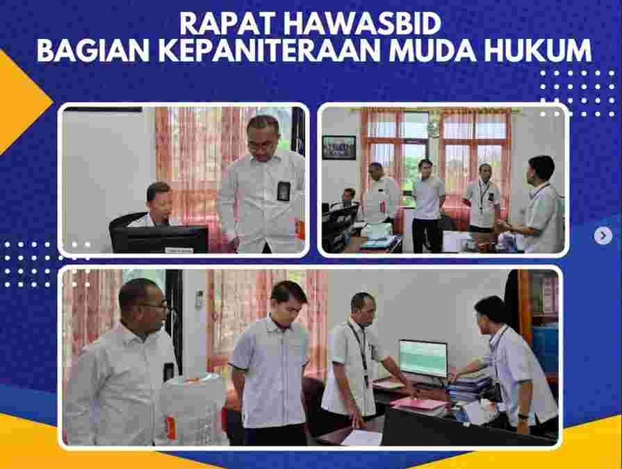 Rapat Hawasbid Bagian Kepaniteraan Muda Hukum