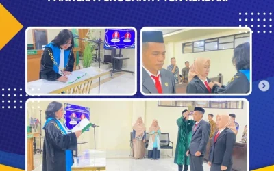 Pelantikan dan Pengambilan Sumpah Jabatan Panitera Pengganti PTUN Kendari