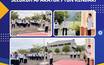 Kegiatan Apel Pagi seluruh Aparatur PTUN Kendari
