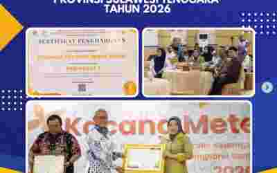 Penyerahan Penghargaan Tingkat Wilayah Bagi UAPPA-W Lingkup Kanwil Djpb Provinsi Sulawesi Tenggara Tahun 2026