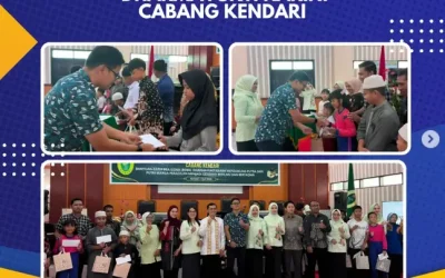 Penyerahan Dana Bea Siswa Dharmayukti Karini Cabang Kendari