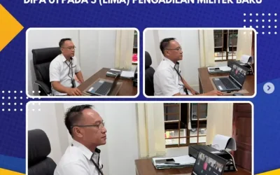 Pengarahan Kepala Biro Keuangan BUA Mahkamah Agung RI Terkait Anggaran Dipa 01 Pada 5 (Lima) Pengadilan Militer Baru