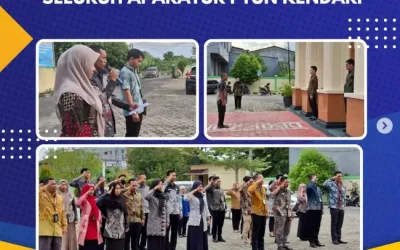 Kegiatan Apel Sore Seluruh Aparatur PTUN Kendari