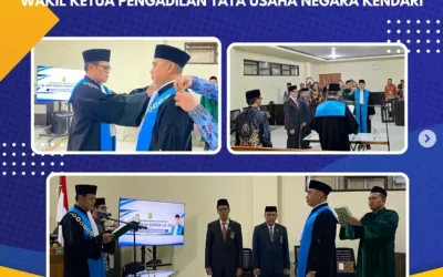 Pelantikan dan Pengambilan Sumpah Jabatan Bapak Dr. Andi Muh Ali Rahman, S.H., M.H. Sebagai Wakil Ketua PTUN Kendari