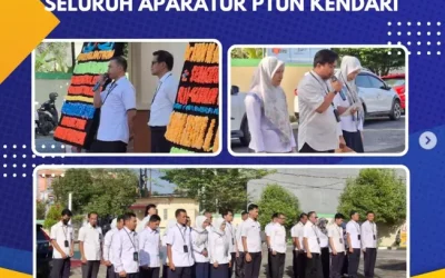 Kegiatan Apel Pagi Seluruh Aparatur PTUN Kendari