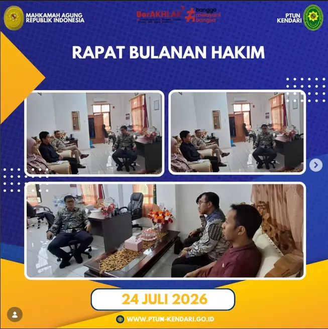 Rapat Bulanan Hakim